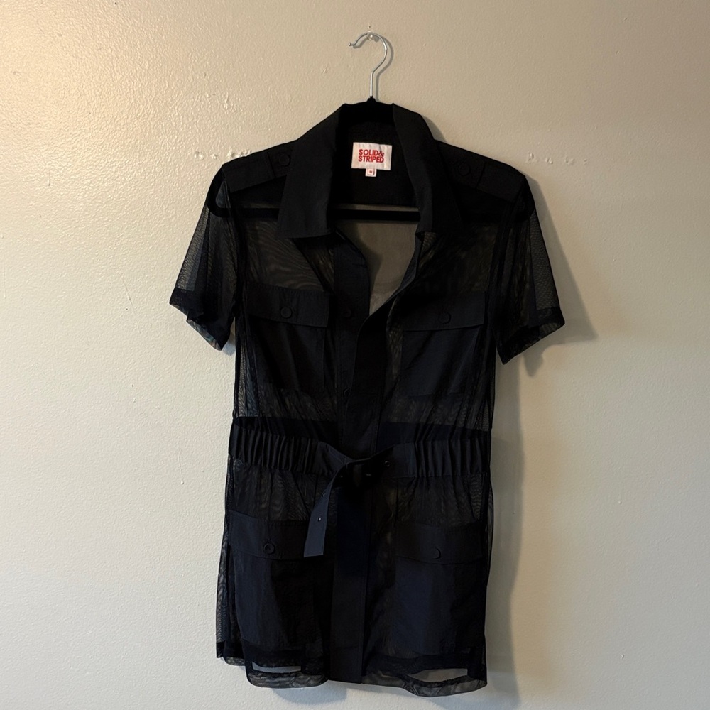 SOLID & STRIPED Black Shirt
